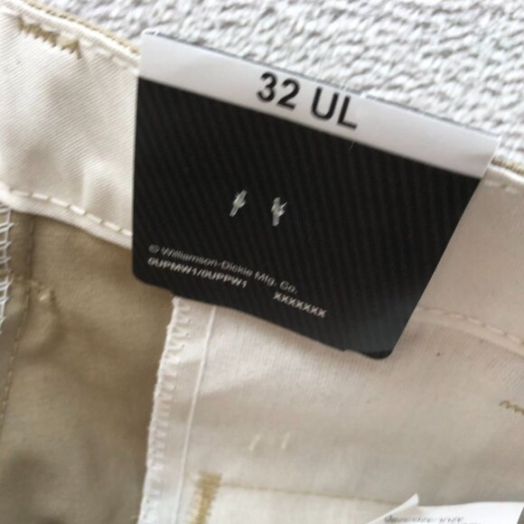 NWT Dickies Mens Work Pants Size 32UL Straight Relaxed Classic Khaki Chino Tan - Picture 9 of 15